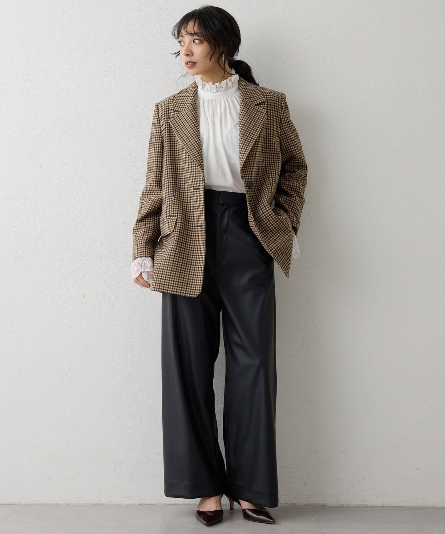 羊毛單排扣夾克