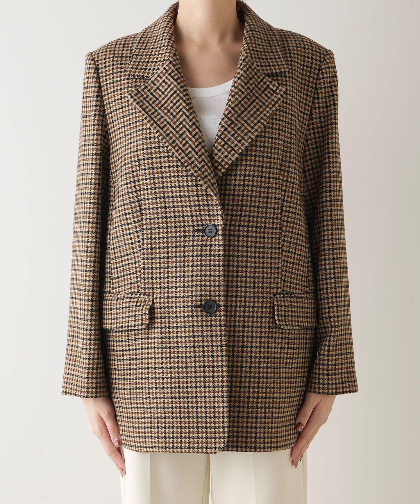 羊毛單排扣夾克