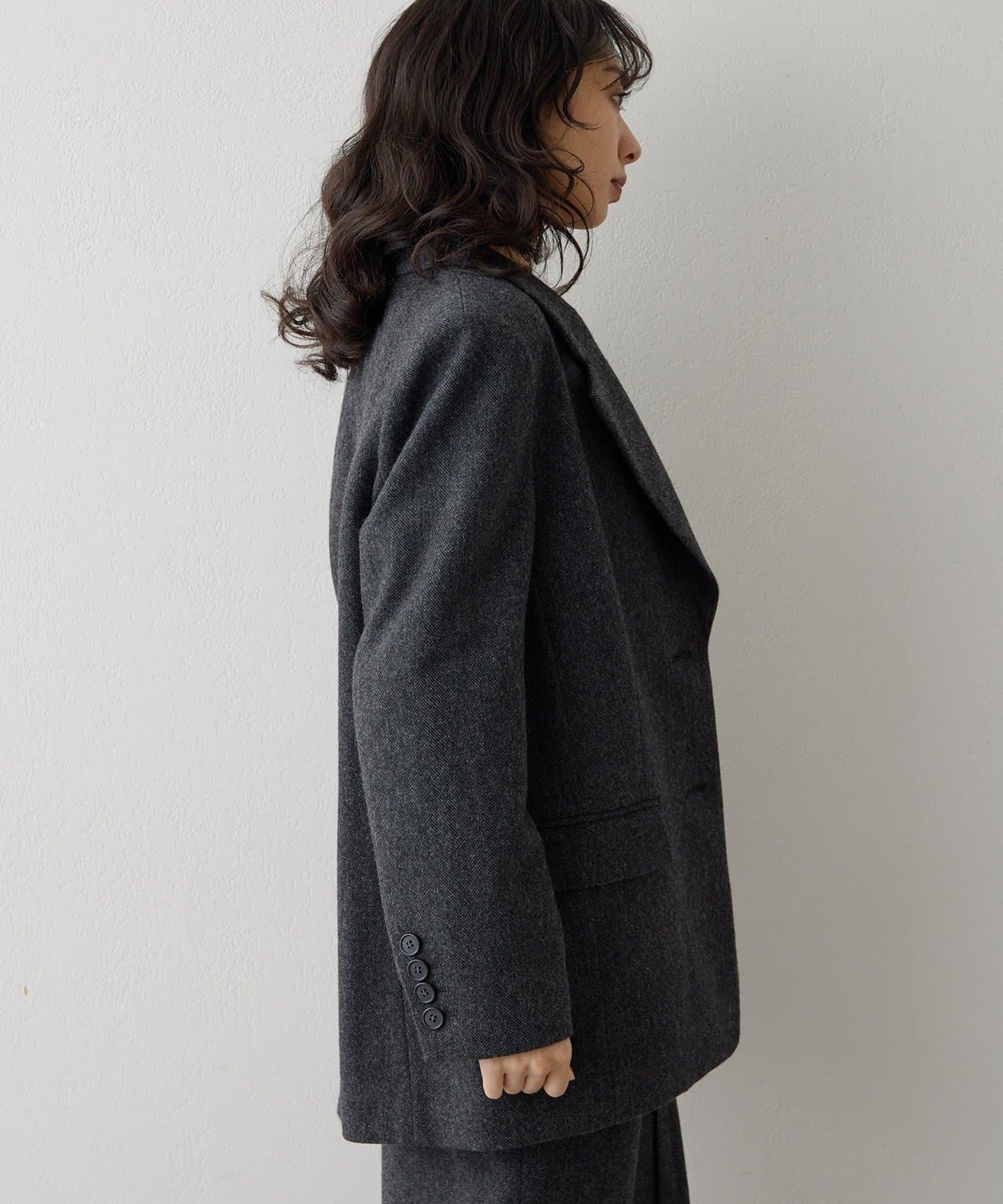 羊毛單排扣夾克