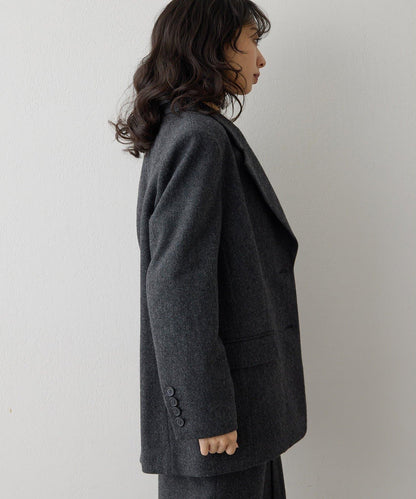 羊毛單排扣夾克