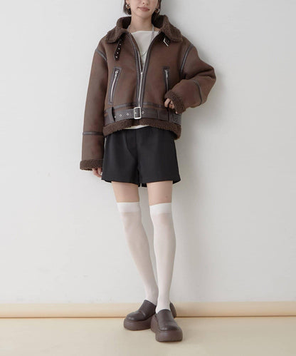 【nane】羊毛飛行夾克