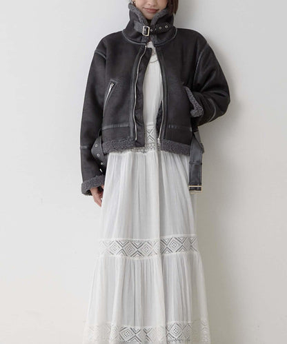 【nane】羊毛飛行夾克