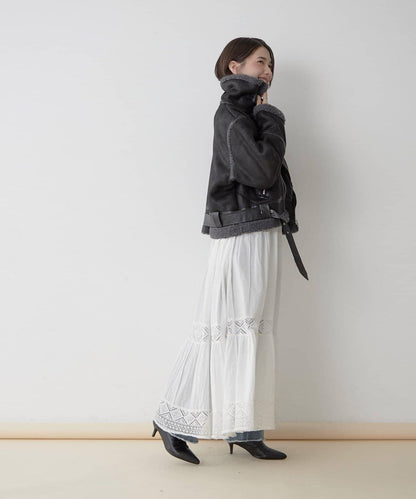 【nane】羊毛飛行夾克