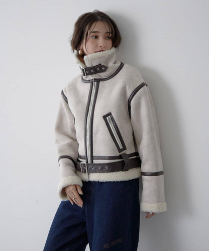 【nane】羊毛飛行夾克