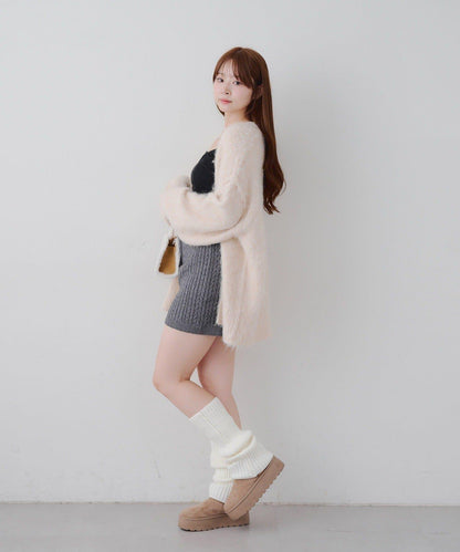 麻花編織針織短褲