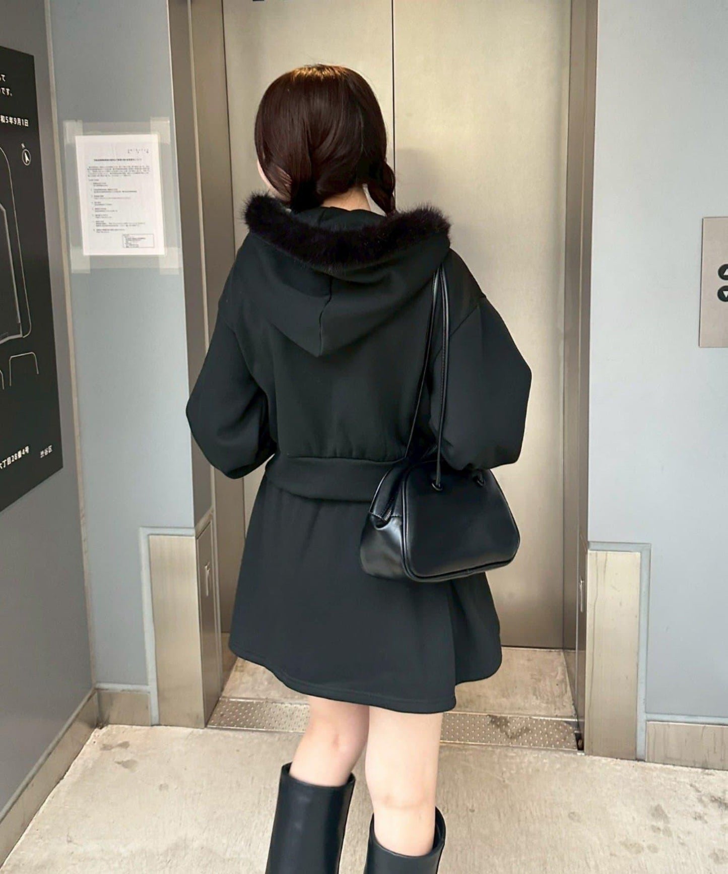 【上下套裝】毛絨連帽衫套裝