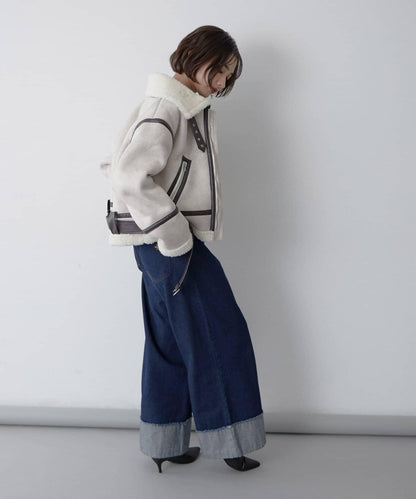 【nane】羊毛飛行夾克