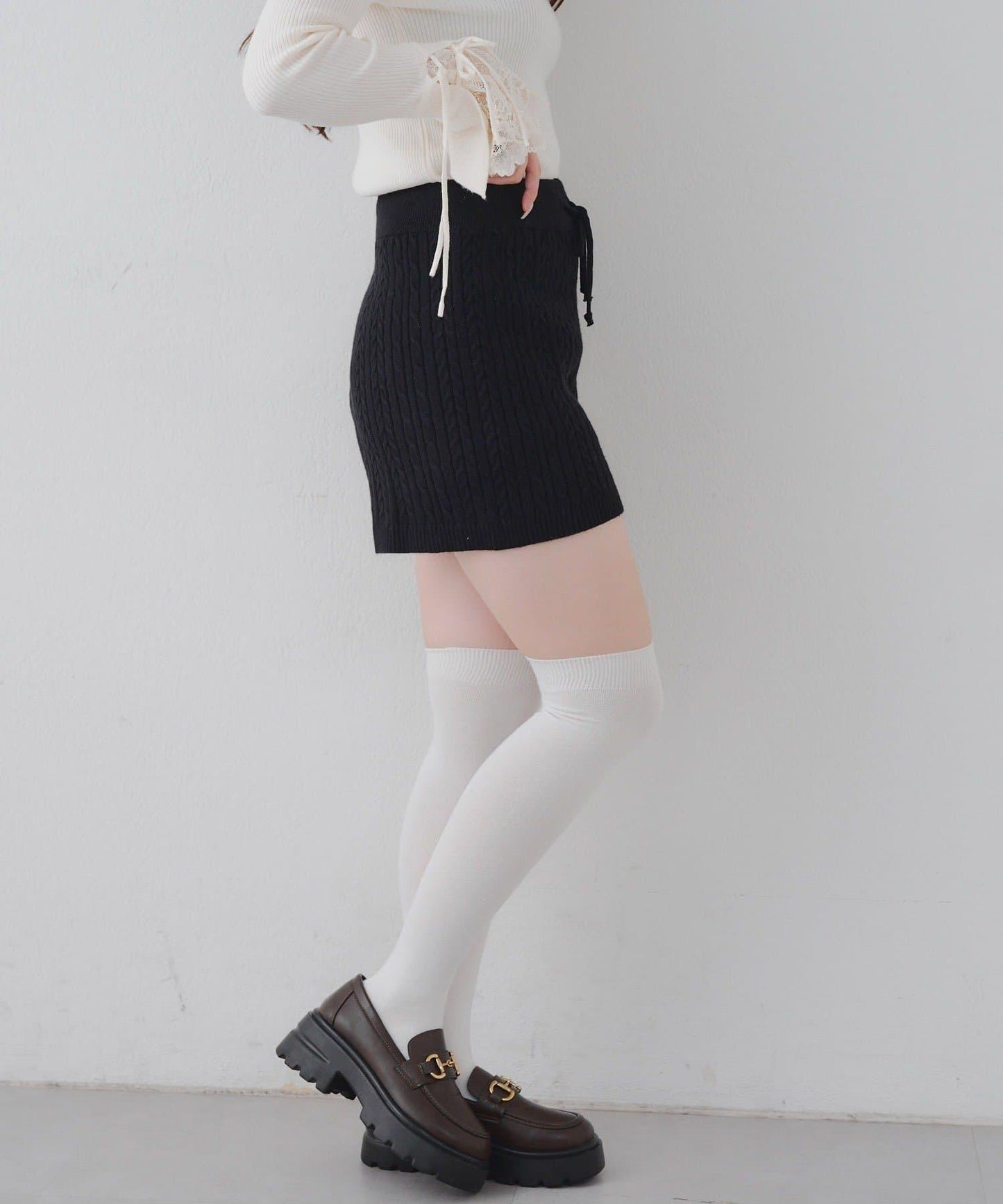 麻花編織針織短褲