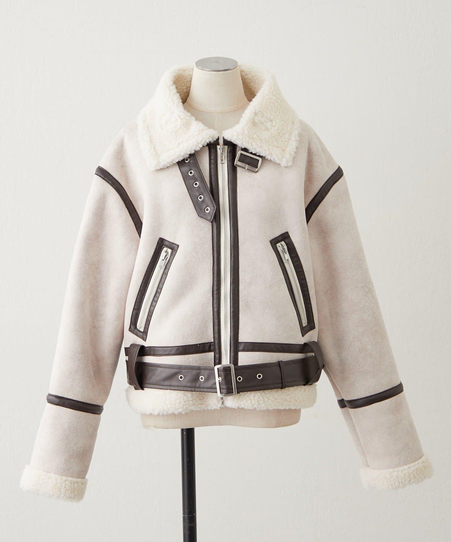 【nane】羊毛飛行夾克