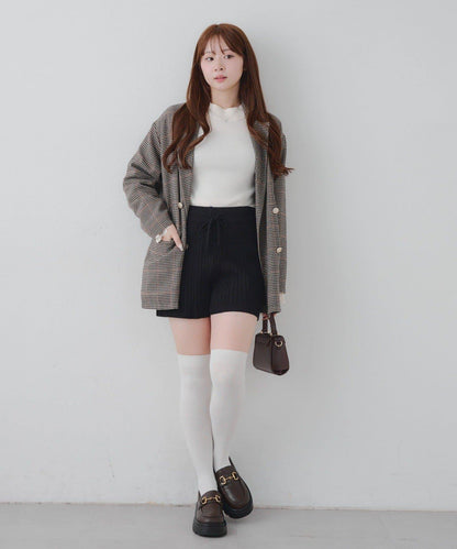 麻花編織針織短褲