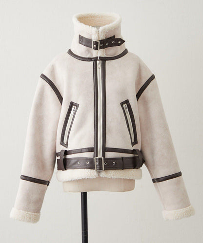 【nane】羊毛飛行夾克