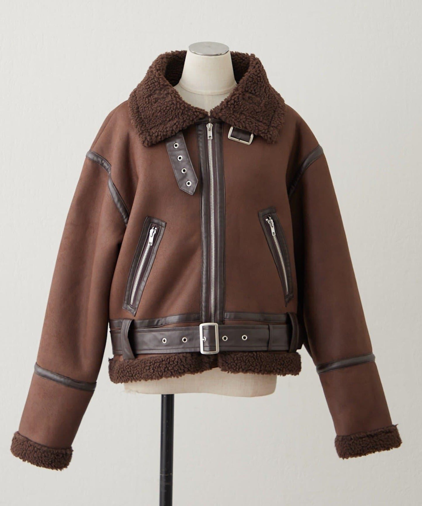 【nane】羊毛飛行夾克