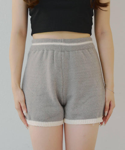 【套裝】拉鍊開衫&針織長褲套裝