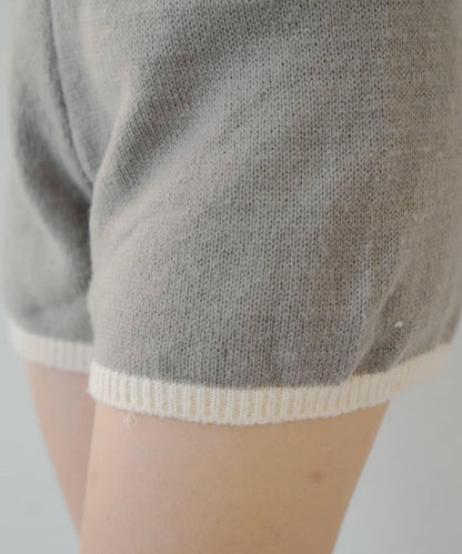 【套裝】拉鍊開衫&針織長褲套裝