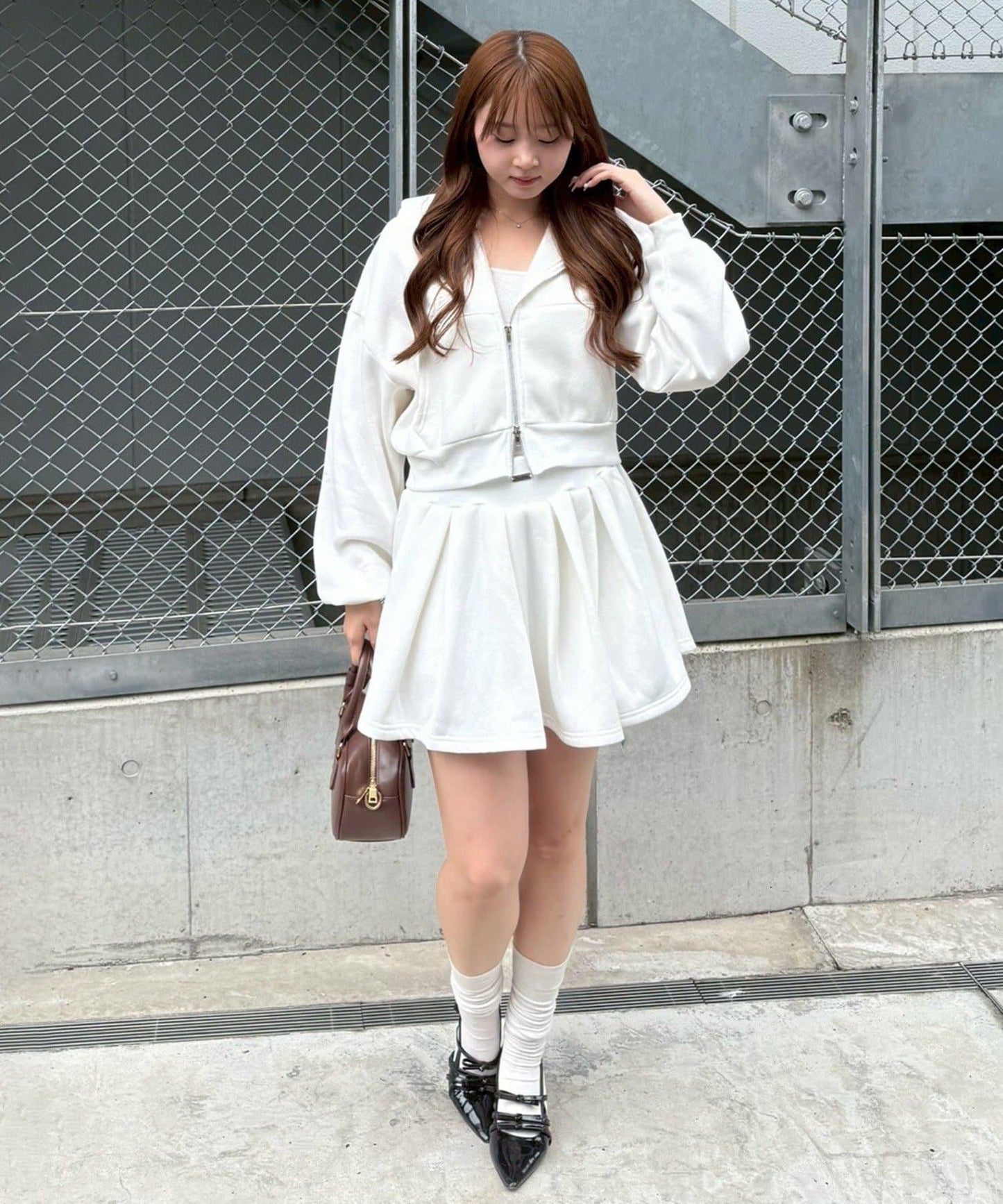 【上下套裝】毛絨連帽衫套裝