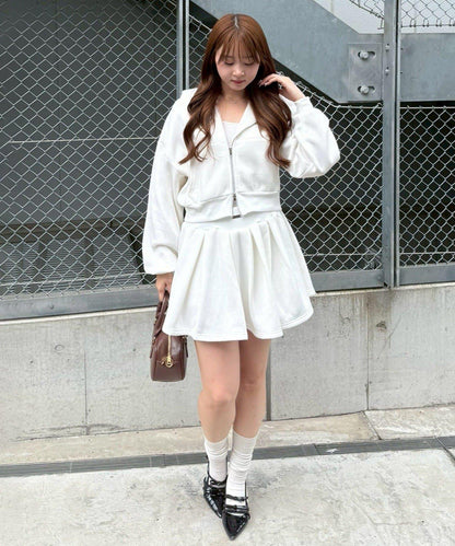 【上下套裝】毛絨連帽衫套裝