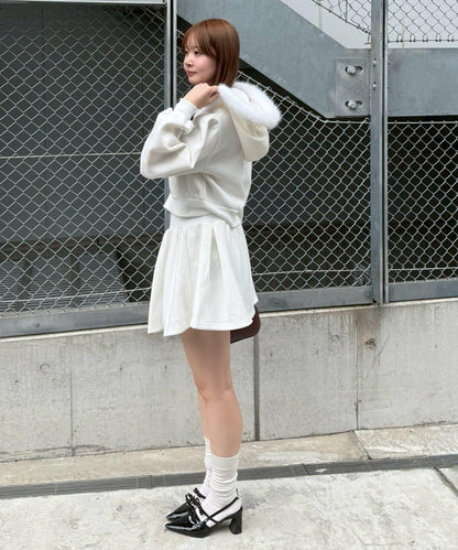 【上下套裝】毛絨連帽衫套裝