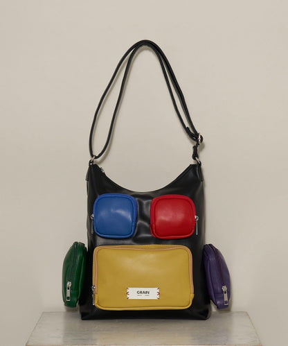 【GRAIN/グレイン】多口袋單肩包