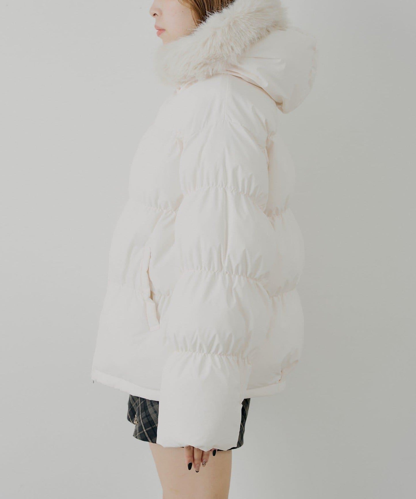 【贈品活動對象】可拆卸毛絨中長款寬鬆棉服