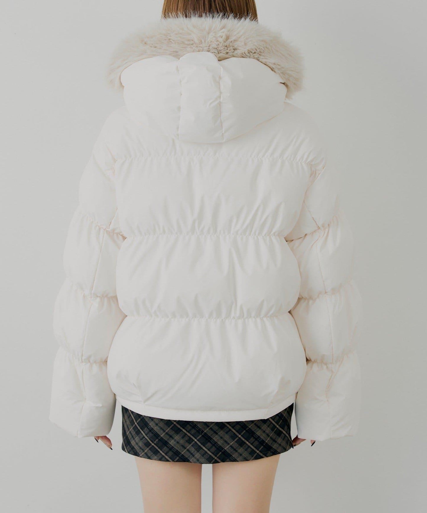 【贈品活動對象】可拆卸毛絨中長款寬鬆棉服