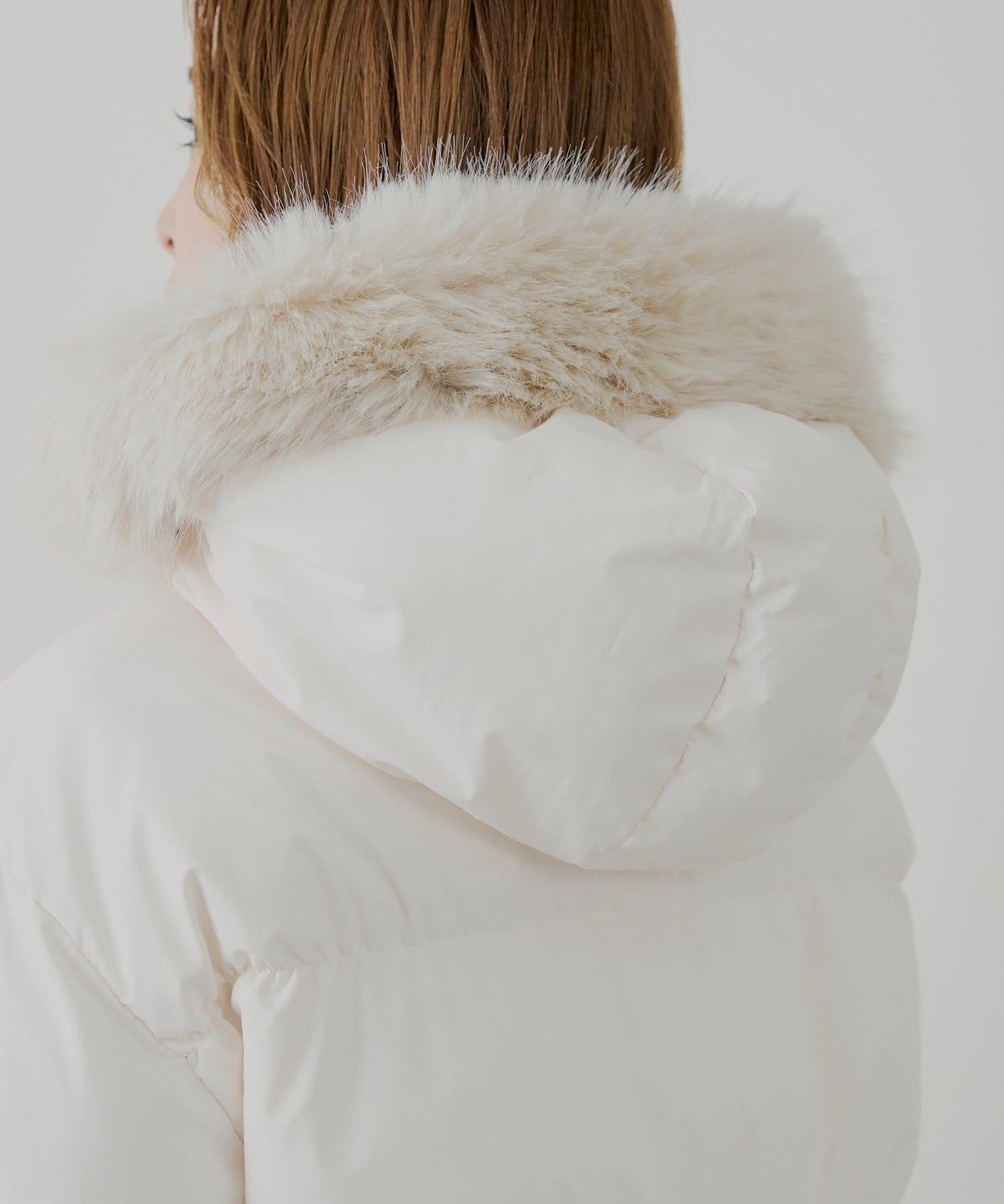 【贈品活動對象】可拆卸毛絨中長款寬鬆棉服