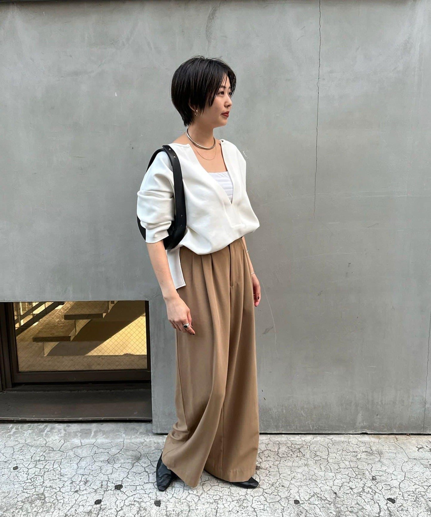 【與網紅@tsuru00聯名】【人氣飆升！】3褶西裝休閒褲