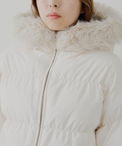 【贈品活動對象】可拆卸毛絨中長款寬鬆棉服