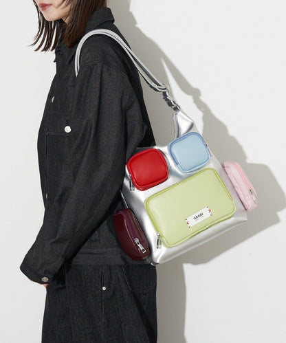 【GRAIN/グレイン】多口袋單肩包