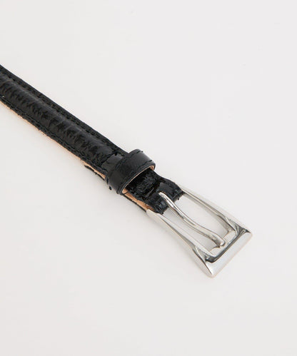 【優雅光澤感】漆皮腰帶