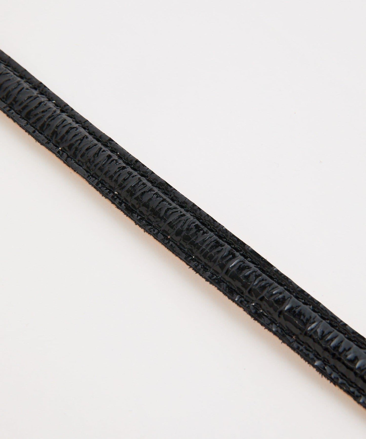 【優雅光澤感】漆皮腰帶