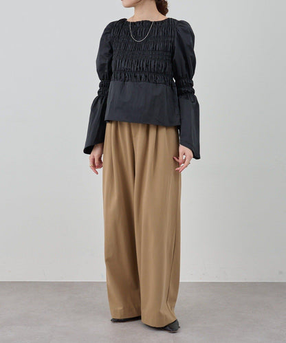 【與網紅@tsuru00聯名】【人氣飆升！】3褶西裝休閒褲