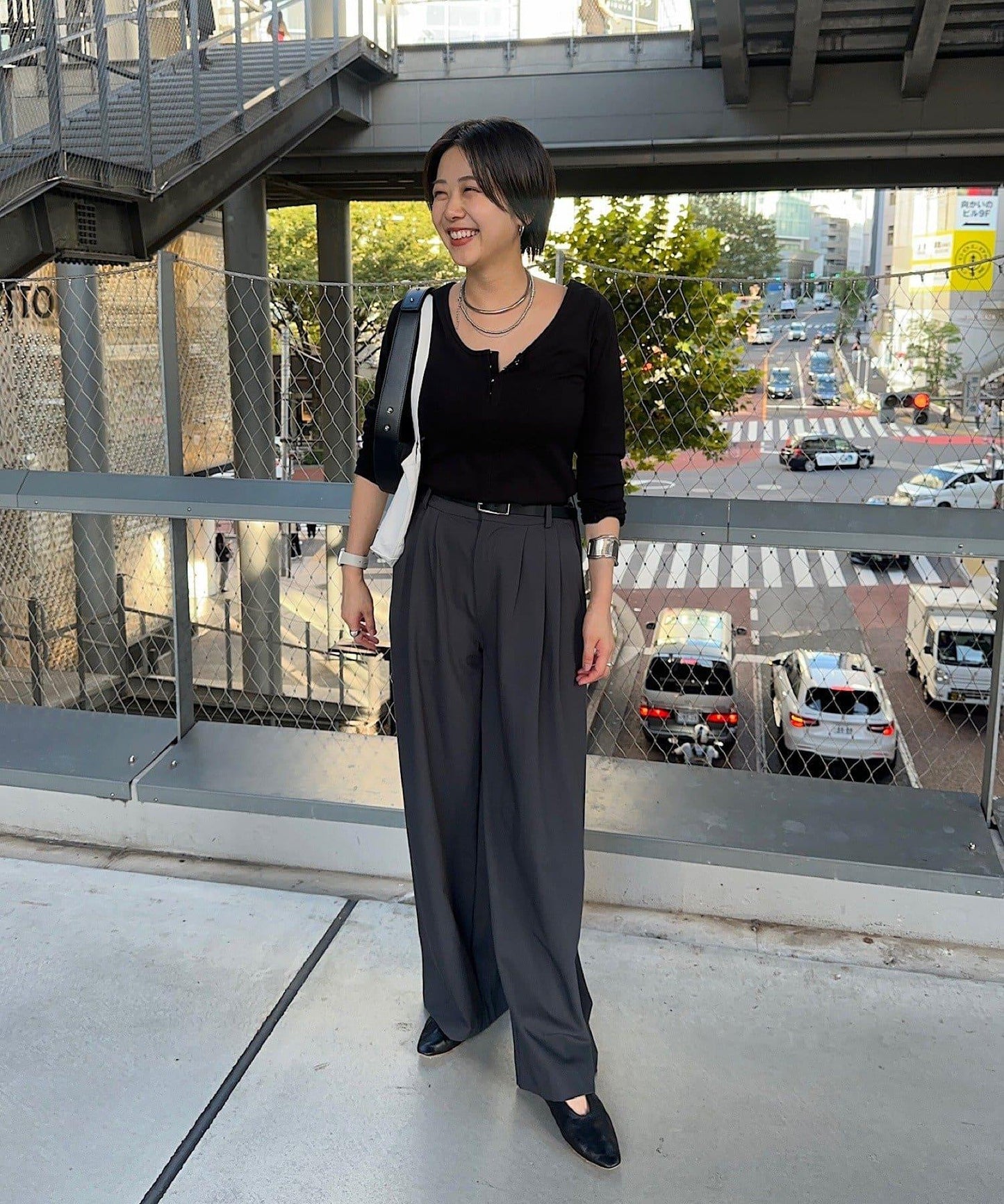 【與網紅@tsuru00聯名】【人氣飆升！】3褶西裝休閒褲