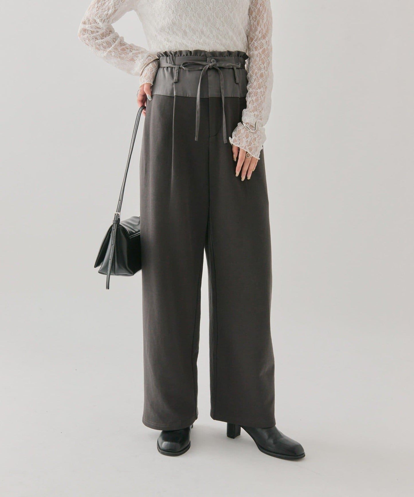 mystic 腰部拼接 休閒衛褲