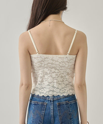 帶胸墊蕾絲吊帶背心