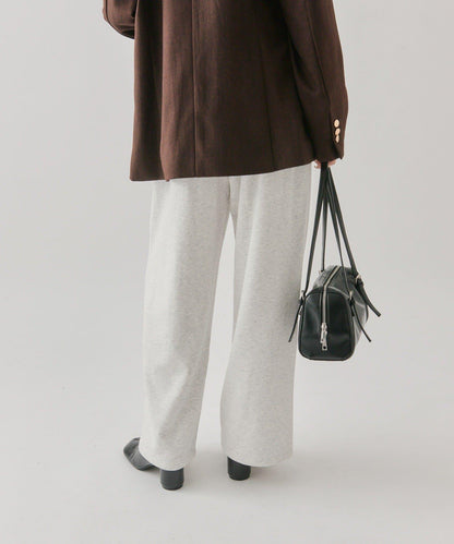 高腰拼接休閒褲