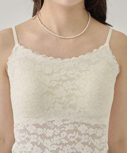 帶胸墊蕾絲吊帶背心