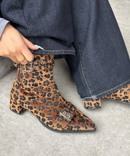 【HiNT/ヒント】雙帶短靴