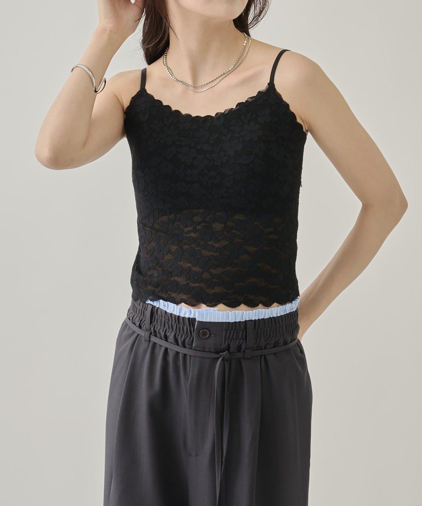 帶胸墊蕾絲吊帶背心