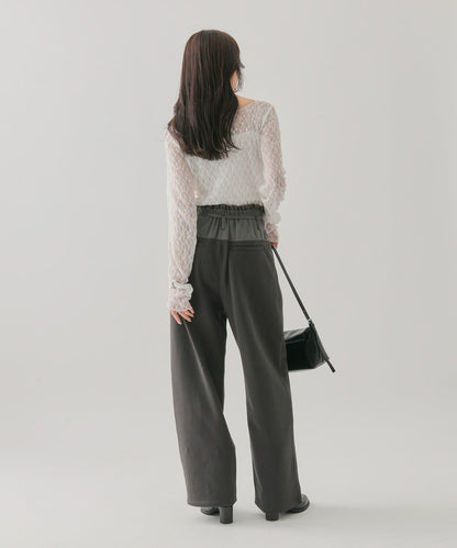 mystic 腰部拼接 休閒衛褲