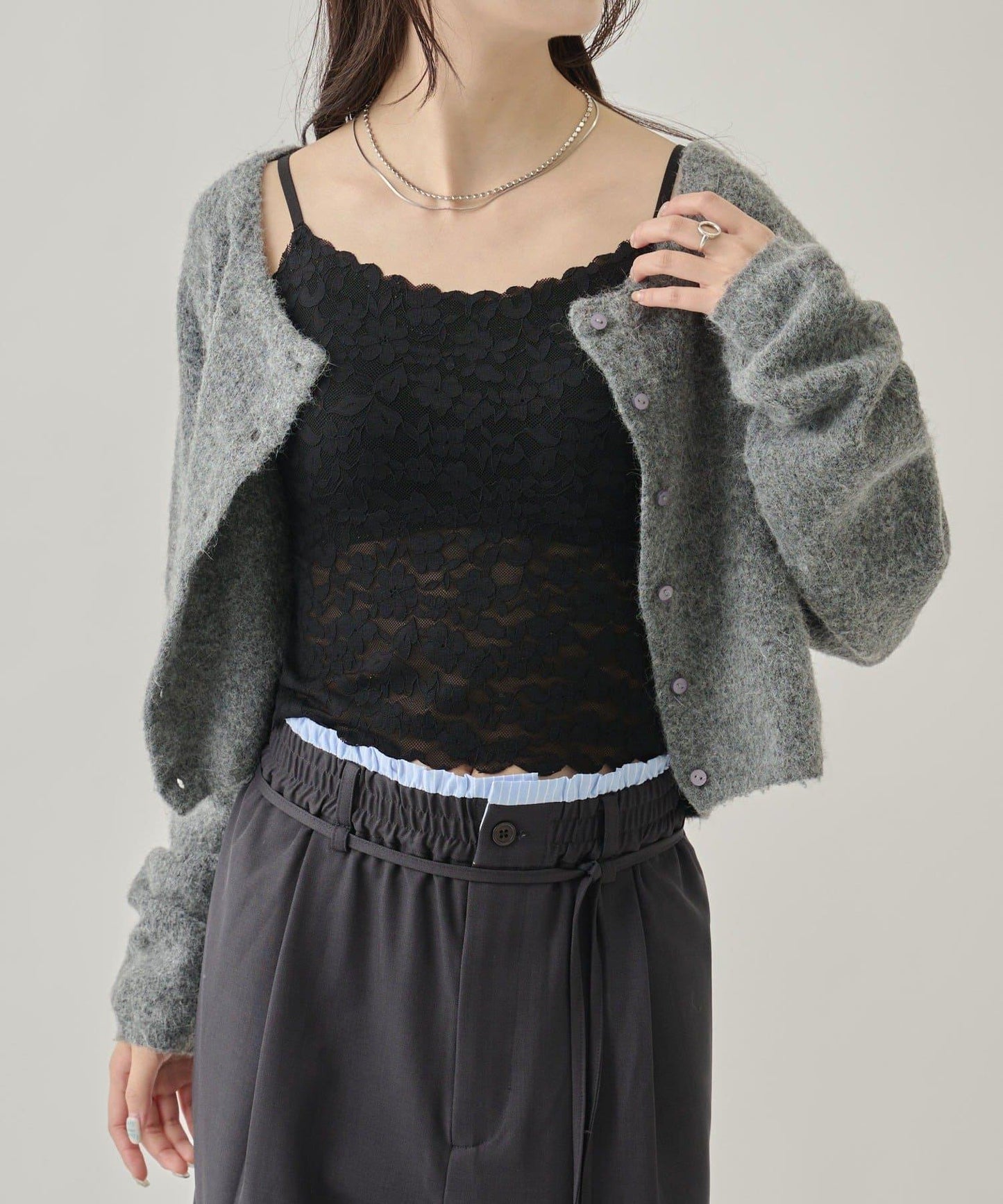 帶胸墊蕾絲吊帶背心