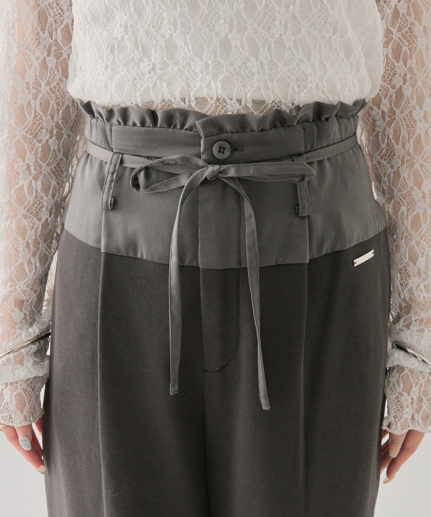 mystic 腰部拼接 休閒衛褲