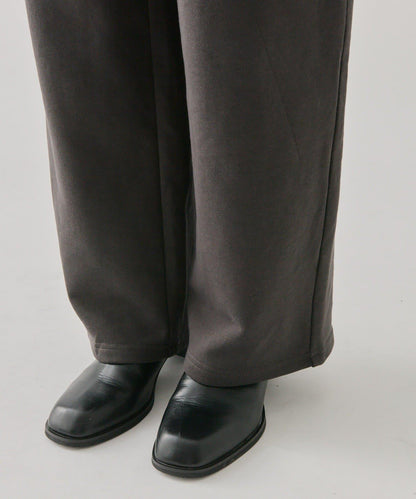 高腰拼接休閒褲