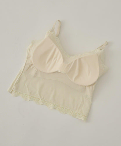 帶胸墊天鵝絨吊帶背心