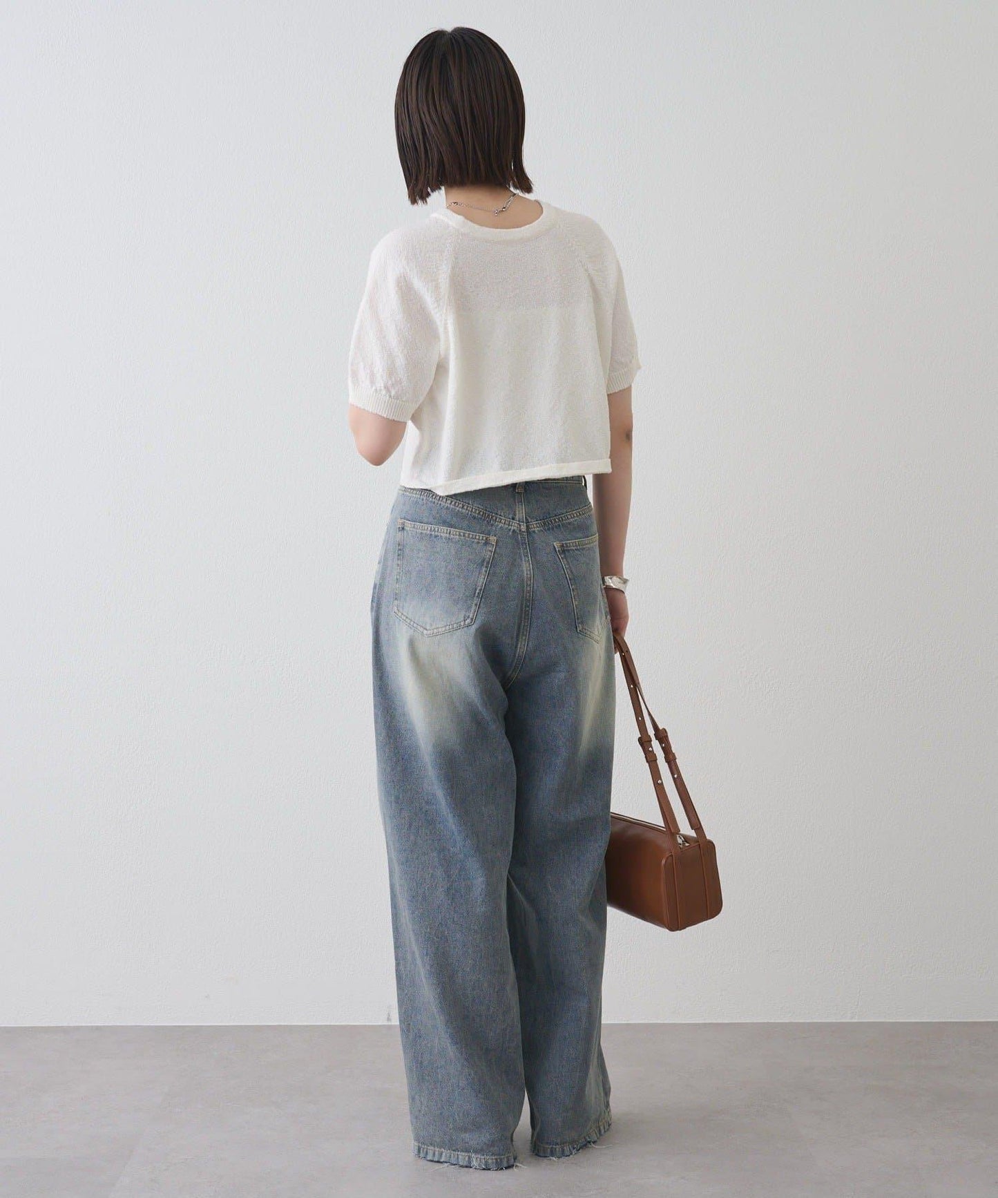 剪裁做舊牛仔布