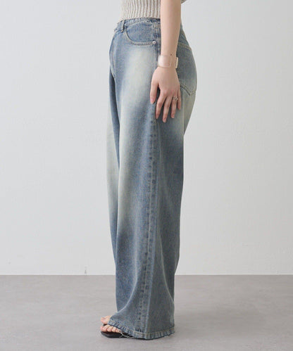 剪裁做舊牛仔布