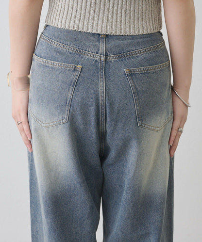 剪裁做舊牛仔布