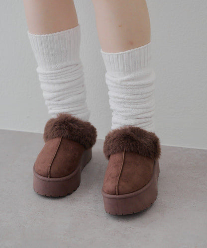 【RMAF】仿麂皮羊羔絨涼拖