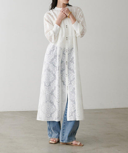 【LARUTA】拼接蕾絲連衣裙