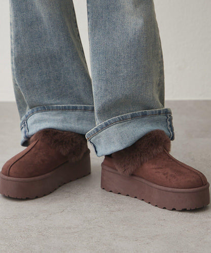 【RMAF】仿麂皮羊羔絨涼拖