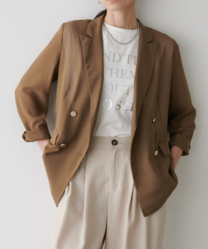 【 LARUTA】金屬紐扣網眼夾克